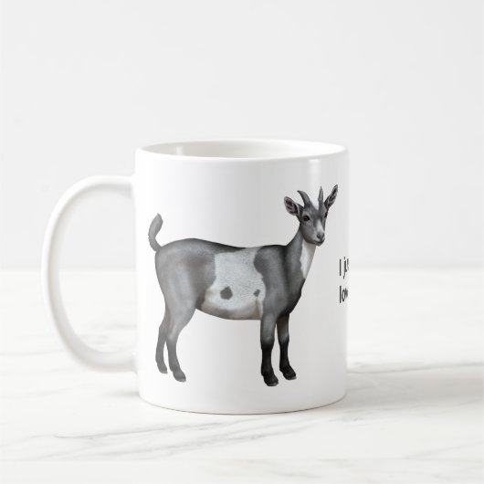 Niedliche Gepunktete Ziege Kaffeetasse (Links)