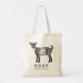 Niedliche Gepunktete Ziege Tragetasche (Rückseite)