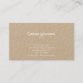 Niedliche Geschäftskarte der Visitenkarte (Rückseite)