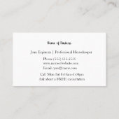 Niedliche Geschäftskarte Visitenkarte (Rückseite)