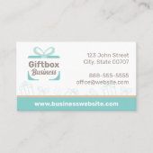 Niedliche Geschenkboxen Gegenwart Visitenkarte (Vorderseite)