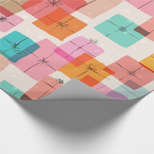 Niedliche Geschenkboxen Geschenkpapier (Ecke)