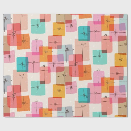 Niedliche Geschenkboxen Geschenkpapier (Flach)