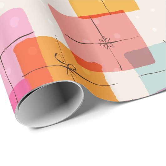 Niedliche Geschenkboxen Geschenkpapier (Rolleneckpunkt)