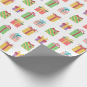 Niedliche Geschenkboxen Muster Geschenkpapier (Ecke)