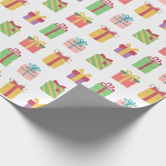Niedliche Geschenkboxen Muster Geschenkpapier (Ecke)