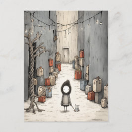 Niedliche Geschenke Alley Feiertagspostkarte
