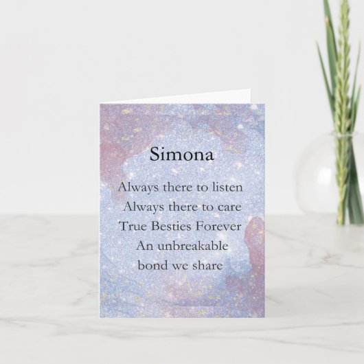 Niedliche Geschenke für den besten Freund (Vorderseite)