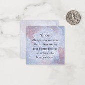 Niedliche Geschenke für den besten Freund Mitteilungskarte (Vorderseite/Rückseite Beispiel)