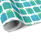 Niedliche Geschenke HandGezeichnet Weihnachtsfeier Geschenkpapier (Rolleneckpunkt)