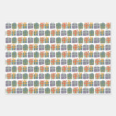 Niedliche Geschenke HandGezeichnet Weihnachtsfeier Geschenkpapier Set (Vorderseite)