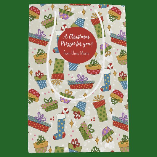 Niedliche Geschenke Weihnachtsgeschenke Mittlere Geschenktüte