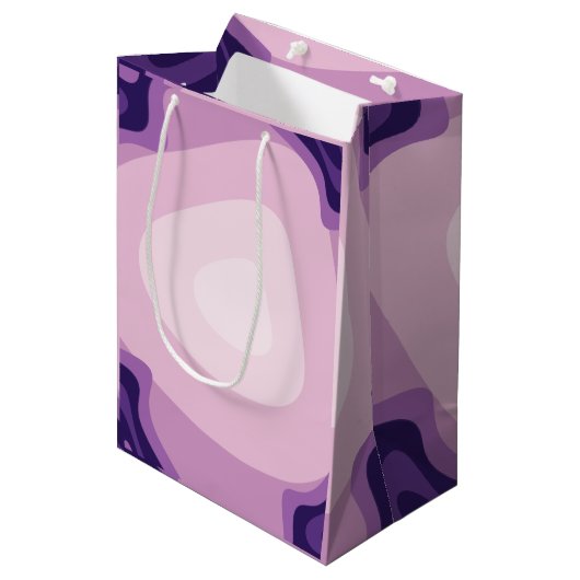 Niedliche Geschenktasche | Pastellfarbe Mittlere Geschenktüte (Vorderseite Schrägansicht)