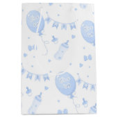 Niedliche Geschenktücher Babydusche Es ist ein Boy Mittlere Geschenktüte (Vorderseite)
