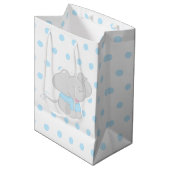 Niedliche Geschenktücher Babydusche Mittlere Geschenktüte (Vorderseite Schrägansicht)