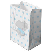 Niedliche Geschenktücher Babydusche Mittlere Geschenktüte (Rückseite Schrägansicht)