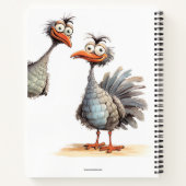 Niedliche Geschichte und Zeichnungen von Vögeln Notizblock (Rückseite)