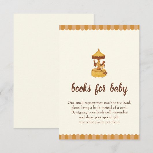 Niedliche geschlechtsneutrale Babydusche Begleitkarte (Vorne/Hinten)