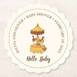 Niedliche geschlechtsneutrale Babydusche Untersetzer
