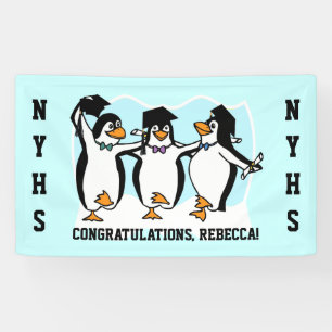 Niedliche Geschlossen Pinguine Banner