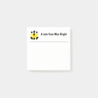 Niedliche Gesichtsdarstellung Post-it Klebezettel