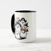 Niedliche gespenstische Tasse Spooky Kaffeepause (Vorderseite Links)