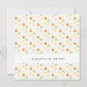 Niedliche Gestaltung des Aufenthalts Lemon und Ora Einladung (Rückseite)