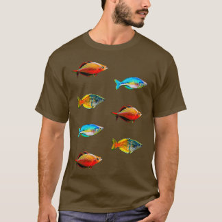 Niedliche Gestaltung von Regenbogenfischen für Fis T-Shirt