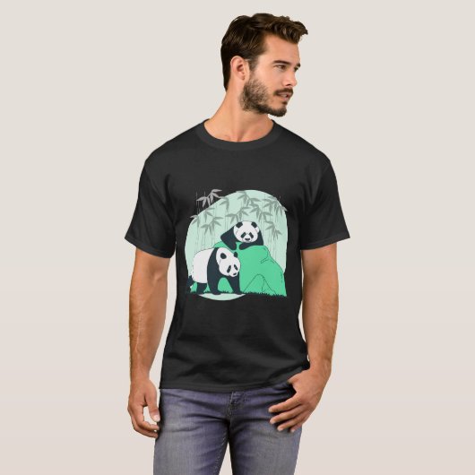niedliche gestopfte Tiere Panda T-Shirt (Vorne ganz)