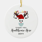 Niedliche Gesundheitsfürsorge Helden Weihnachten R Keramik Ornament (Vorne)