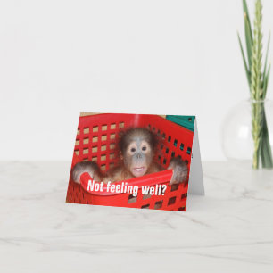 Niedliche Get Well-Card Karte