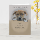 Niedliche Get Well Card mit Welpe Karte (Gelbe Blume)