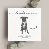 Niedliche Getränke auf Bandana-Hochzeit Serviette