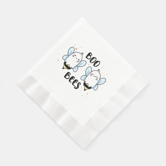 Niedliche Ghost-Boo-Bienen - Witziges Halloween au Serviette (Ecke)