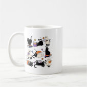 Niedliche Ghost Cat Reading Books Lover Bookish Ha Kaffeetasse (Links)
