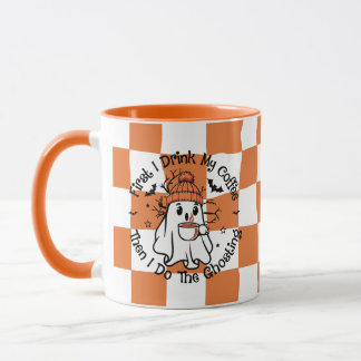 Niedliche Ghost Fall Pumpkin Gewürz-Tasse Tasse