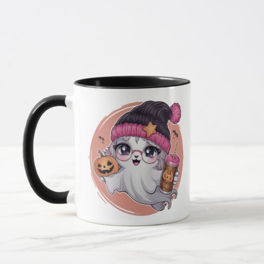 Niedliche Ghost Halloween-Tasse Tasse (Links)