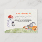 Niedliche Ghost-Pilz-Halloween-Bücher für Baby Begleitkarte (Vorderseite)