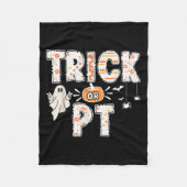 Niedliche Ghost Pumpkin Trick oder PT Physikalisch Fleecedecke (Vorderseite)