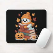 Niedliche Ghost Reading Books - HerbstHalloween-Bü Mousepad (Mit Mouse)