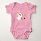 Niedliche Ghost-Schwester 2 Pink Baby Bodysuit Baby Strampler (Vorderseite)