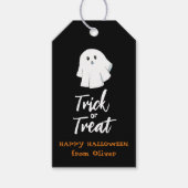Niedliche Ghost-Trick oder Treat Halloween-Gift-Ta Geschenkanhänger (Vorderseite)