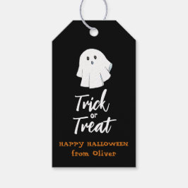 Niedliche Ghost-Trick oder Treat Halloween-Gift-Ta Geschenkanhänger