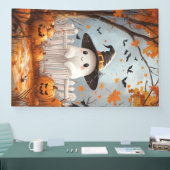 Niedliche Ghost und Pumpkins Banner (Messe)