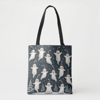 Niedliche Ghost Winter Tote Tasche