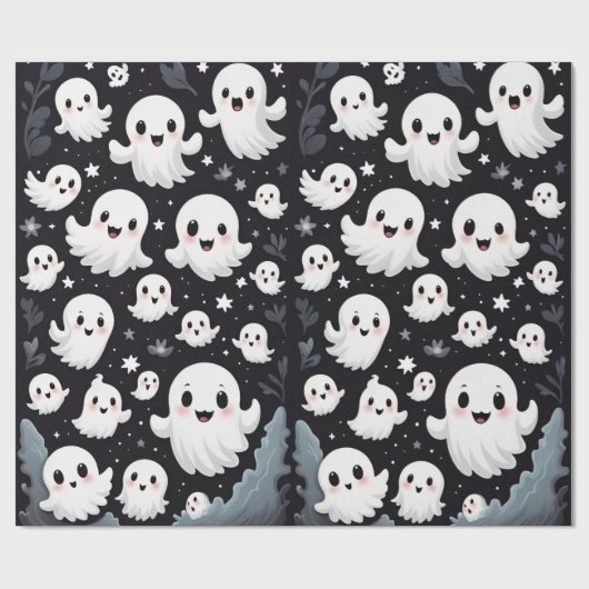 NIEDLICHE GHOSTS GESCHENKPAPIER (Flach)