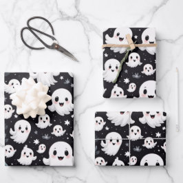 NIEDLICHE GHOSTS GESCHENKPAPIER SET