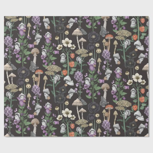 Niedliche Ghosts Halloween-Kinderdusche Geschenkpapier (Flach)