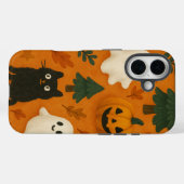 Niedliche Ghosts & Pumpkins Mobile Case (Rückseite (Horizontal))
