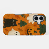Niedliche Ghosts & Pumpkins Mobile Case iPhone 16 Hülle (Rückseite (Horizontal))
